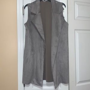Favlux Gray Velvet Vest L